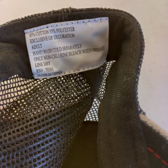 Universal Studios Cap Hat Gray Stripe Mesh Snap Back Florida Park Distressed - Picture 11 of 16